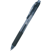 cienkopis kulkowy z płynnym tuszem żelowym, na wkłady wymienne LRN5, system przyciskowy czarny Pentel