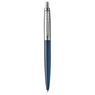 Parker Jotter XL długopis Primrose Matte Blue CT, matowo grafitowy z chromowanymi wykończeniami, końcówka medium, niebieski tusz, opakowanie prezentowe