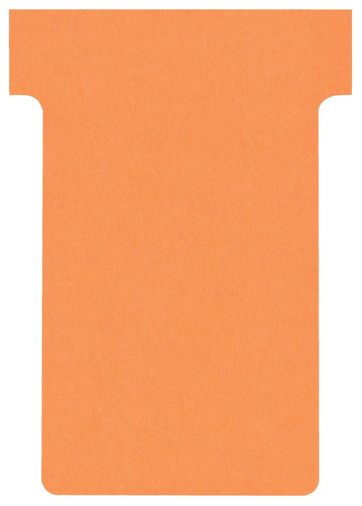 Karteczki T-Card Nobo, rozmiar 2, pomarańczowe 100 szt./opak.