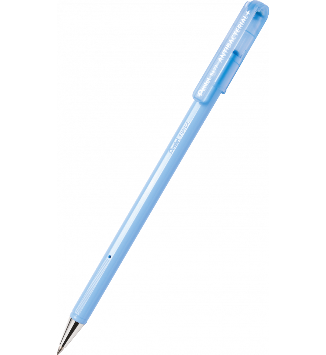 długopis ANTYBAKTERYJNY SuperB BK77, na wkłady wymienne BKL7, nasadka czarny Pentel