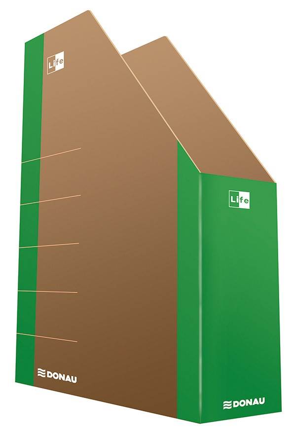 Pojemnik na dokumenty DONAU Life, karton, A4, zielony