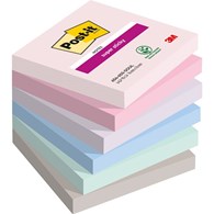 KARTECZKI SAMOPRZYLEPNE POST-IT® SUPER STICKY, SOULFUL, 76X76MM, 6X90 KART.