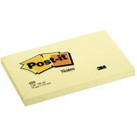 Bloczek samoprzylepny POST-IT® (655), 127x76mm, 1x100 kart., żółty