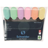 Zestaw zakreślaczy SCHNEIDER Job Pastel, 1-5 mm, 6 szt., mix kolorów