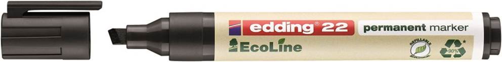 Marker permanentny e-22 EDDING ecoline, 1-5mm, czarny