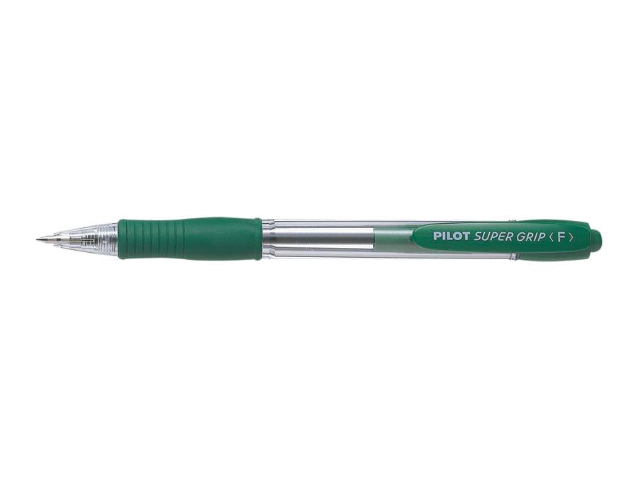 Długopis olejowy PILOT SUPER GRIP zielony