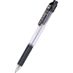 długopis  e-ball  z gumowym uchwytem, na wkłady BKL7, system przyciskowy czarny Pentel