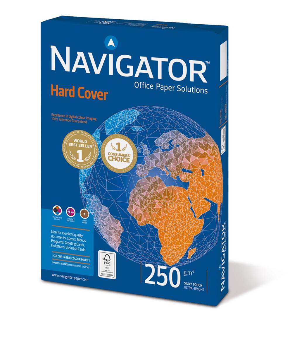 Papier ksero biały A4/250g 125 arkuszy Navigator Hard Cover