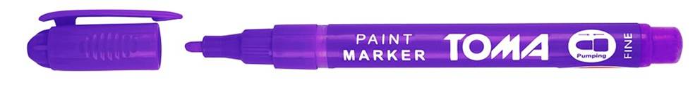 Marker olejowy,cienka fibrowa końcówka 1,5mm, 17 kolorów  fioletowy