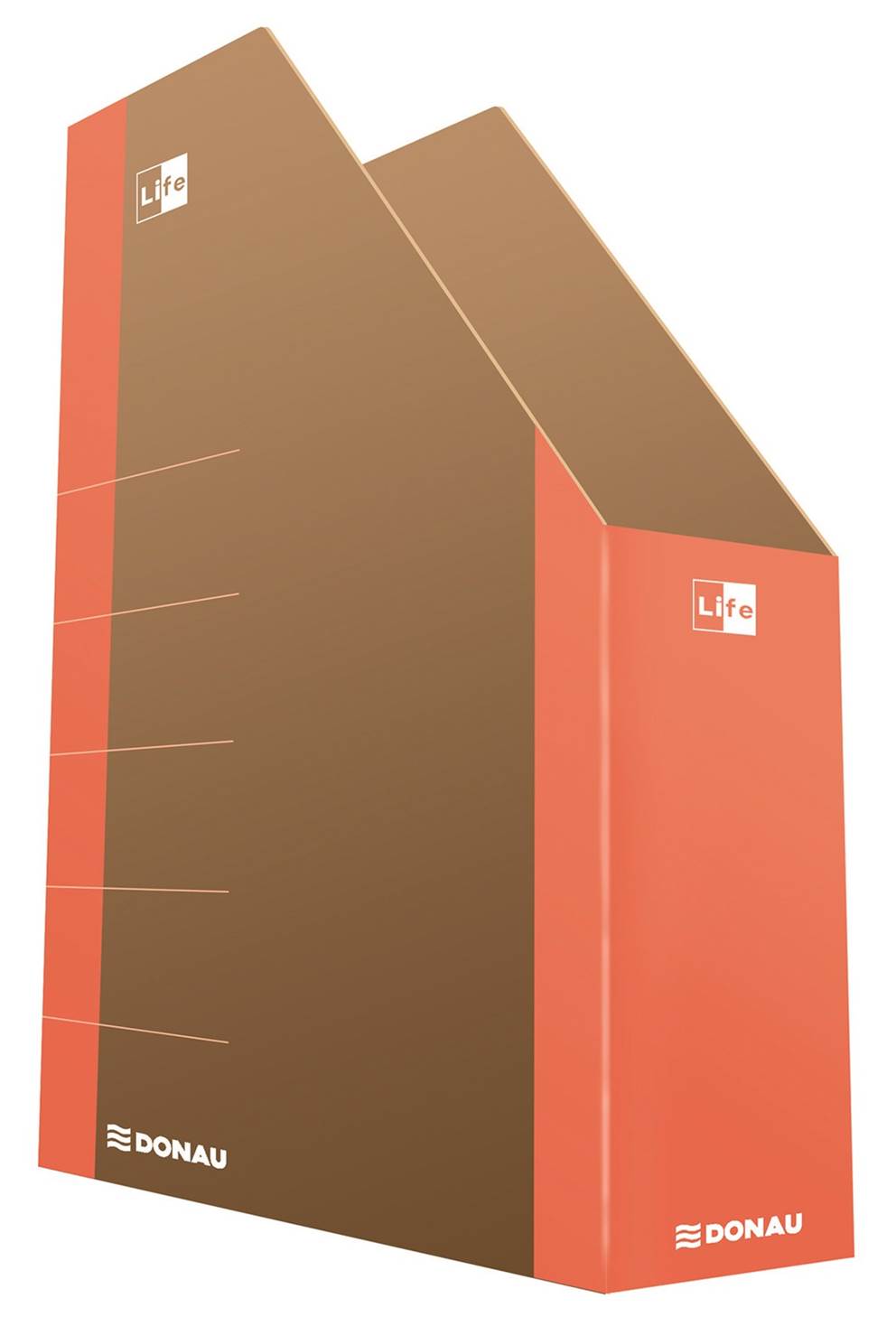 Pojemnik na dokumenty DONAU Life, karton, A4, pomarańczowy
