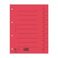 Przekładka DONAU, karton, A4, 235x300mm, 1-10, 1 karta, czerwona
