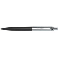 Długopis automatyczny Q-CONNECT PRESTIGE, metalowy, 0,7mm, czarno/srebrny, wkład niebieski